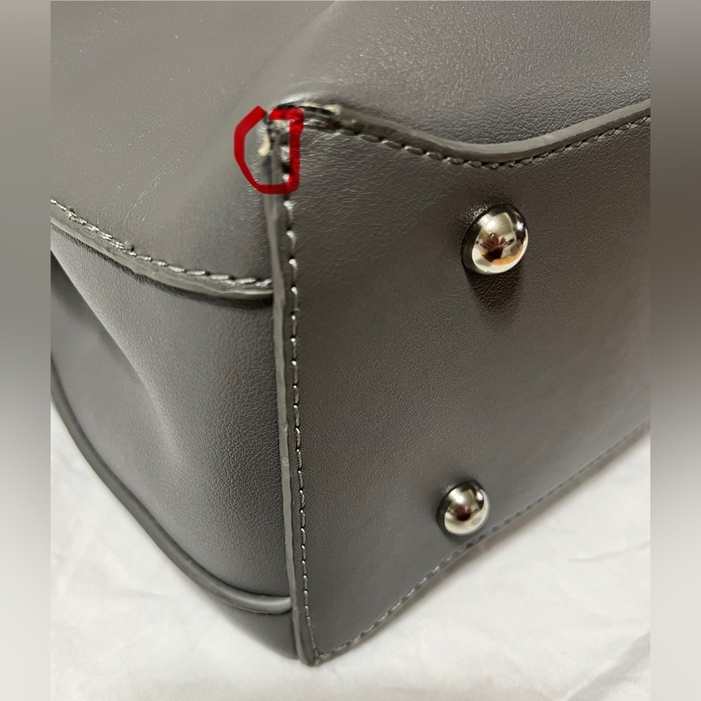 Charming Charlie Gray Purse Handbag with 2 straps, Preloved. - Picture 9 of 16